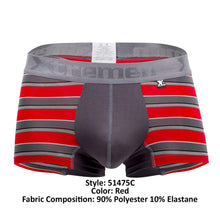 Load image into Gallery viewer, Xtremen 51475C Microfiber Athletic Trunks Color Red