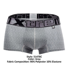 Load image into Gallery viewer, Xtremen 51478C Microfiber Jacquard Trunks Color Gray