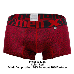 Xtremen 51478C Microfiber Jacquard Trunks Color Red