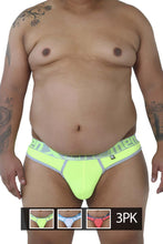 Load image into Gallery viewer, Xtremen 91031X-3 3PK Thongs Color Green-White-Fuchsia