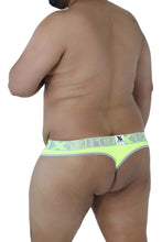 Load image into Gallery viewer, Xtremen 91031X-3 3PK Thongs Color Green-White-Fuchsia