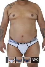 Load image into Gallery viewer, Xtremen 91036X-3 3PK Thongs Color White-Gray-Blue