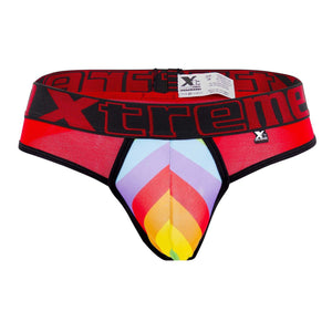 Xtremen 91086 Microfiber Pride Thongs Color Red