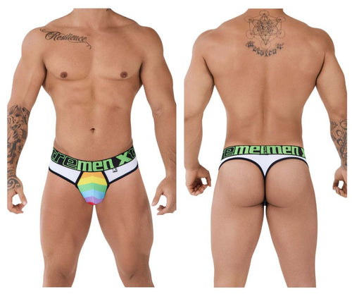 Xtremen 91086 Microfiber Pride Thongs Color White