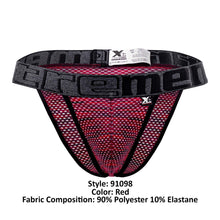 Load image into Gallery viewer, Xtremen 91098 Microfiber Mesh Bikini Color Red