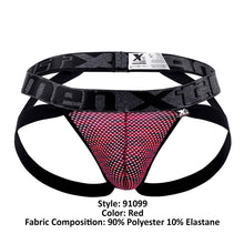 Load image into Gallery viewer, Xtremen 91099 Microfiber Mesh Jockstrap Color Red