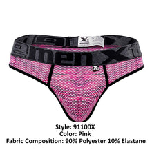 Load image into Gallery viewer, Xtremen 91100X Microfiber Mesh Thongs Color Pink