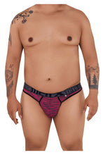 Load image into Gallery viewer, Xtremen 91100X Microfiber Mesh Thongs Color Red