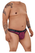 Load image into Gallery viewer, Xtremen 91100X Microfiber Mesh Thongs Color Red