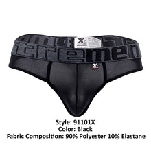 Load image into Gallery viewer, Xtremen 91101X Microfiber Thongs Color Black