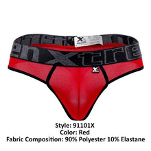 Load image into Gallery viewer, Xtremen 91101X Microfiber Thongs Color Red