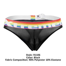 Load image into Gallery viewer, Xtremen 91106 Pride Thongs Color Black