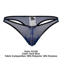 Load image into Gallery viewer, Xtremen 91126 Mesh Thongs Color Dark Blue