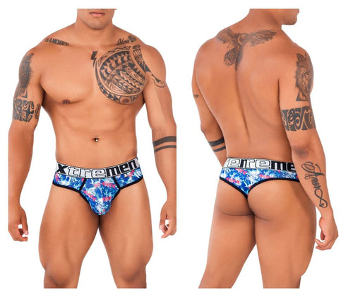 Xtremen 91131 Printed Thongs Color Royal