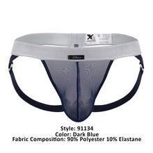 Load image into Gallery viewer, Xtremen 91134 Mesh Jockstrap Color Dark Blue