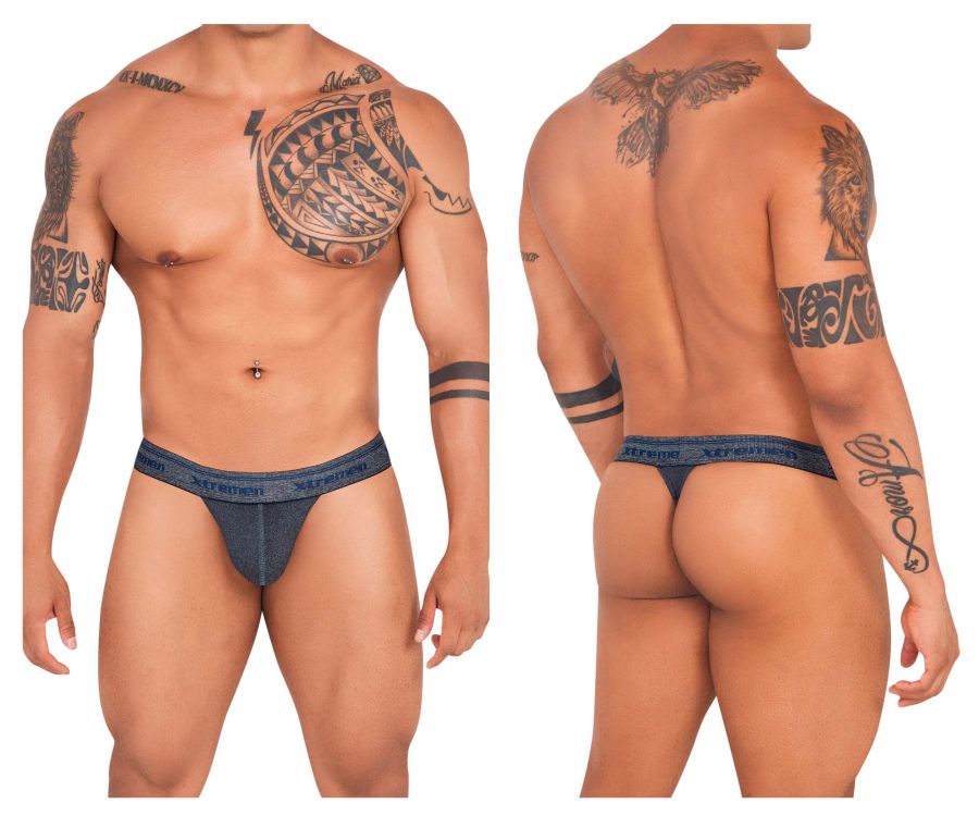 Xtremen 91141 Ultra-soft Thongs Color Gray Cross