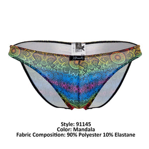 Xtremen 91145 Printed Microfiber Bikini Color Mandala