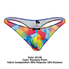 Load image into Gallery viewer, Xtremen 91146 Printed Microfiber Thongs Color Rainbow Prism