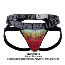 Load image into Gallery viewer, Xtremen 91148 Printed Microfiber Jockstrap Color Mandala