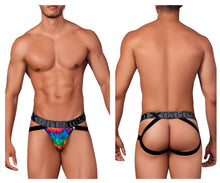 Load image into Gallery viewer, Xtremen 91148 Printed Microfiber Jockstrap Color Rainbow Fish