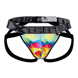 Xtremen 91148 Printed Microfiber Jockstrap Color Rainbow Prism