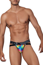 Load image into Gallery viewer, Xtremen 91148 Printed Microfiber Jockstrap Color Rainbow Prism