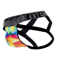 Load image into Gallery viewer, Xtremen 91148 Printed Microfiber Jockstrap Color Rainbow Prism