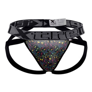 Xtremen 91148 Printed Microfiber Jockstrap Color Smiley Face