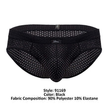 Load image into Gallery viewer, Xtremen 91169 Mesh Briefs Color Black