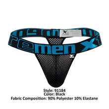 Load image into Gallery viewer, Xtremen 91184 Mesh Thongs Color Black