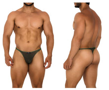 Load image into Gallery viewer, Xtremen 91189 Tulle Mesh Thongs Color Green