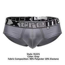 Load image into Gallery viewer, Xtremen 91221 Microfiber Briefs Color Gray