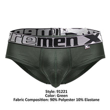 Load image into Gallery viewer, Xtremen 91221 Microfiber Briefs Color Green